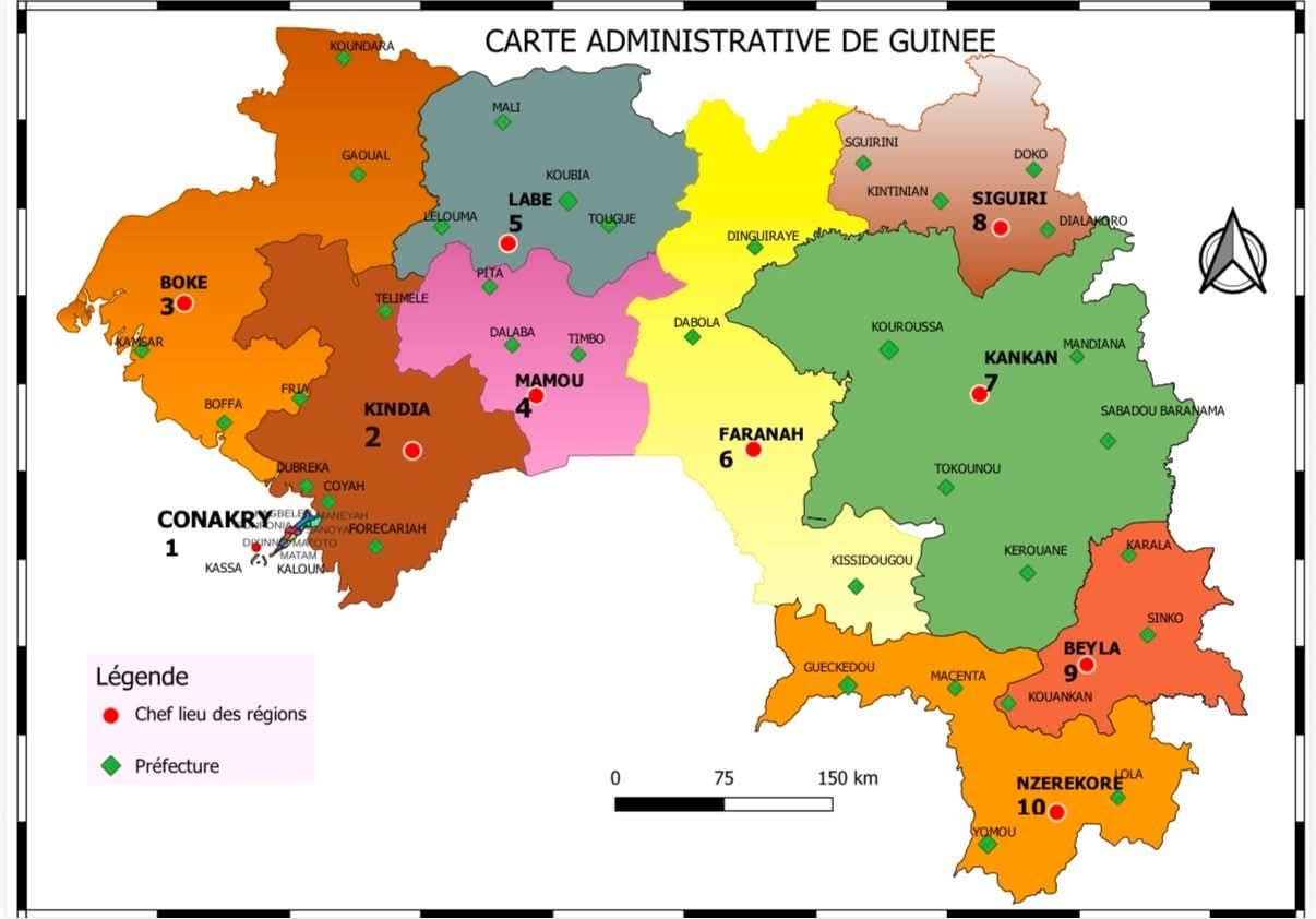 Guinée : la nouvelle carte administrative relance le débat sur la représentation nationale